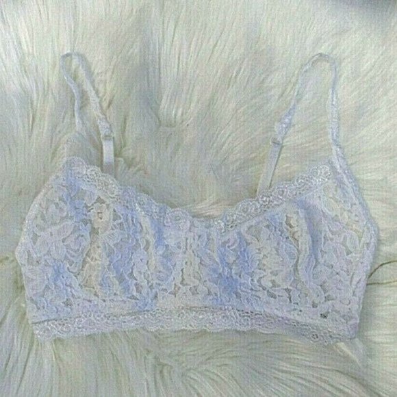 Elan White Lace Bralette Size M - Picture 2 of 9